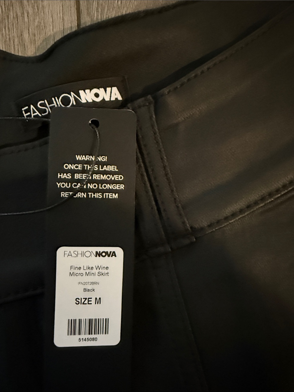 Fashion Nova Black Cargo Mini Skirt with Flap Pockets - Picture 3 of 3